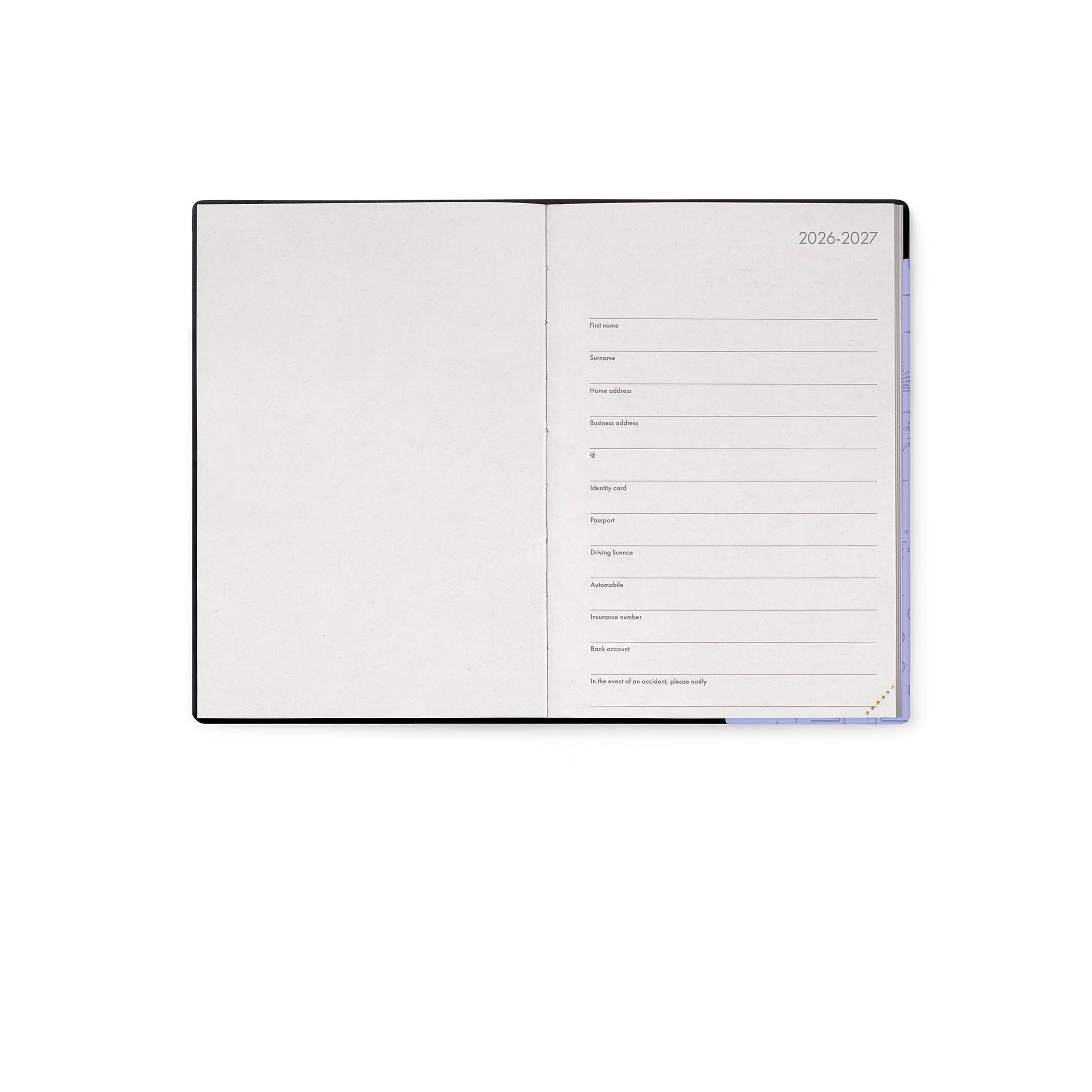 Agenda Legami 16 meses Média Semanal - Cosmic Lilac - Papelaria Encantada
