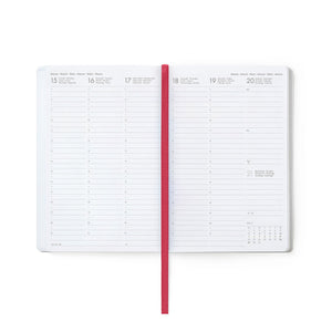 Agenda Legami 16 meses Semanal -Média- Urso Cereja Rosa - Papelaria Encantada