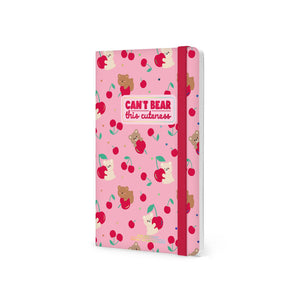 Agenda Legami 16 meses Semanal -Média- Urso Cereja Rosa - Papelaria Encantada