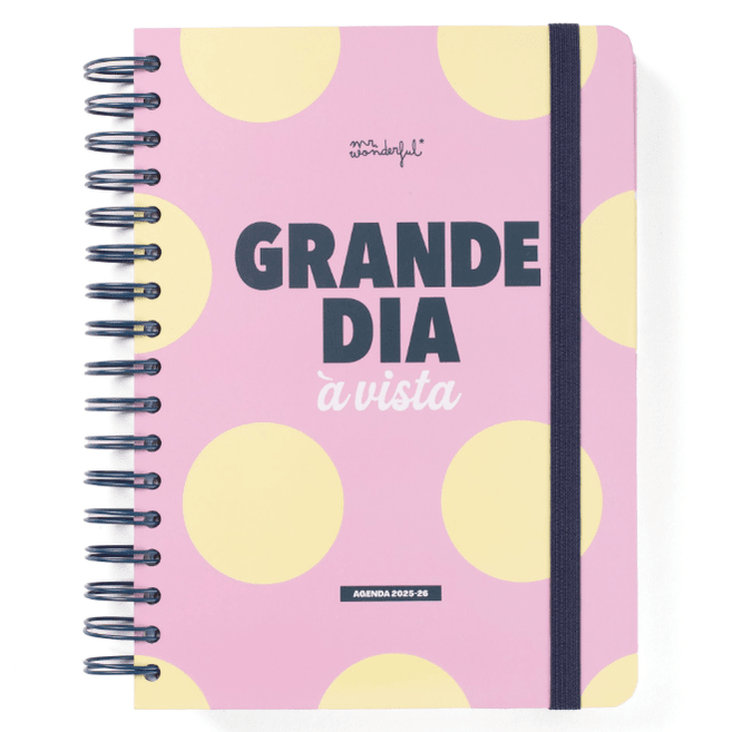 Agenda Wonder 2025-26 Diária - Grande dia á vista - Mr.Wonderful - Papelaria Encantada