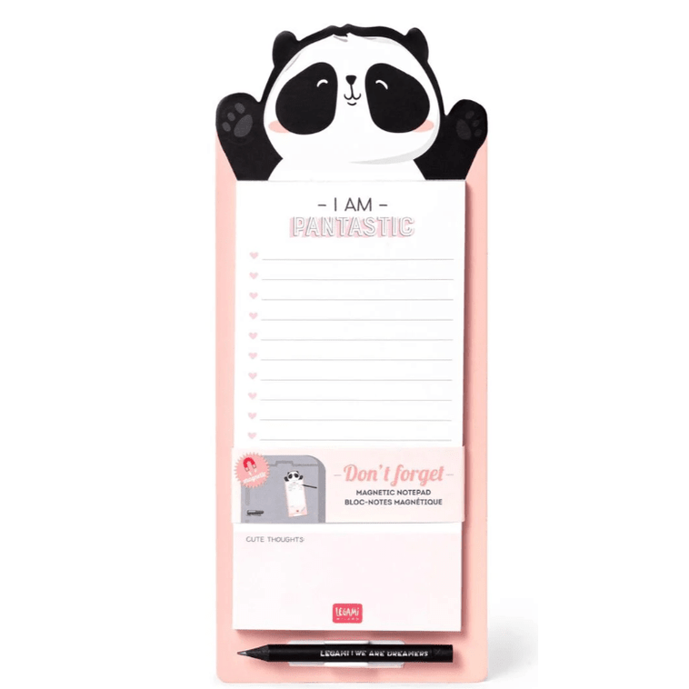 Bloco de notas magnético Panda Legami - Papelaria Encantada