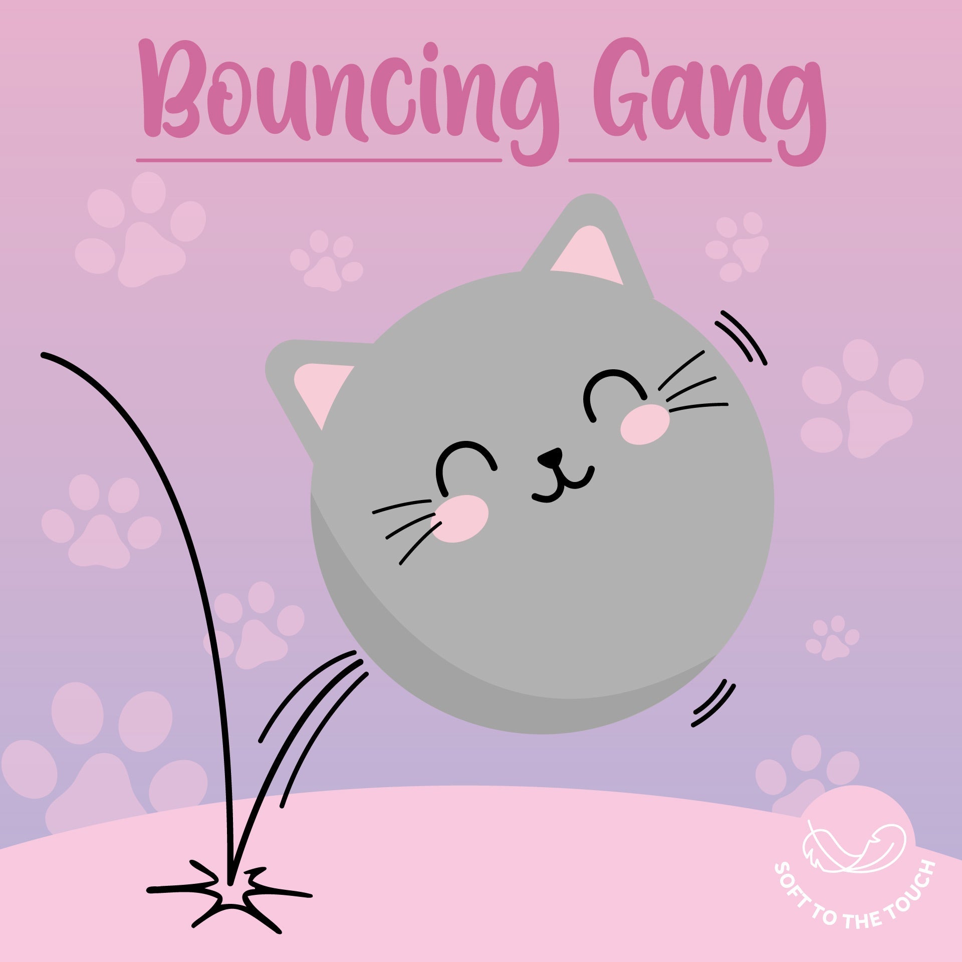 Bola Saltitante Gatinho – Bouncing Gang - Legami - Papelaria Encantada