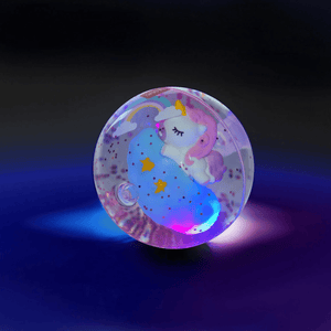 Bola saltitante iluminada - Unicórnio - Legami - Papelaria Encantada