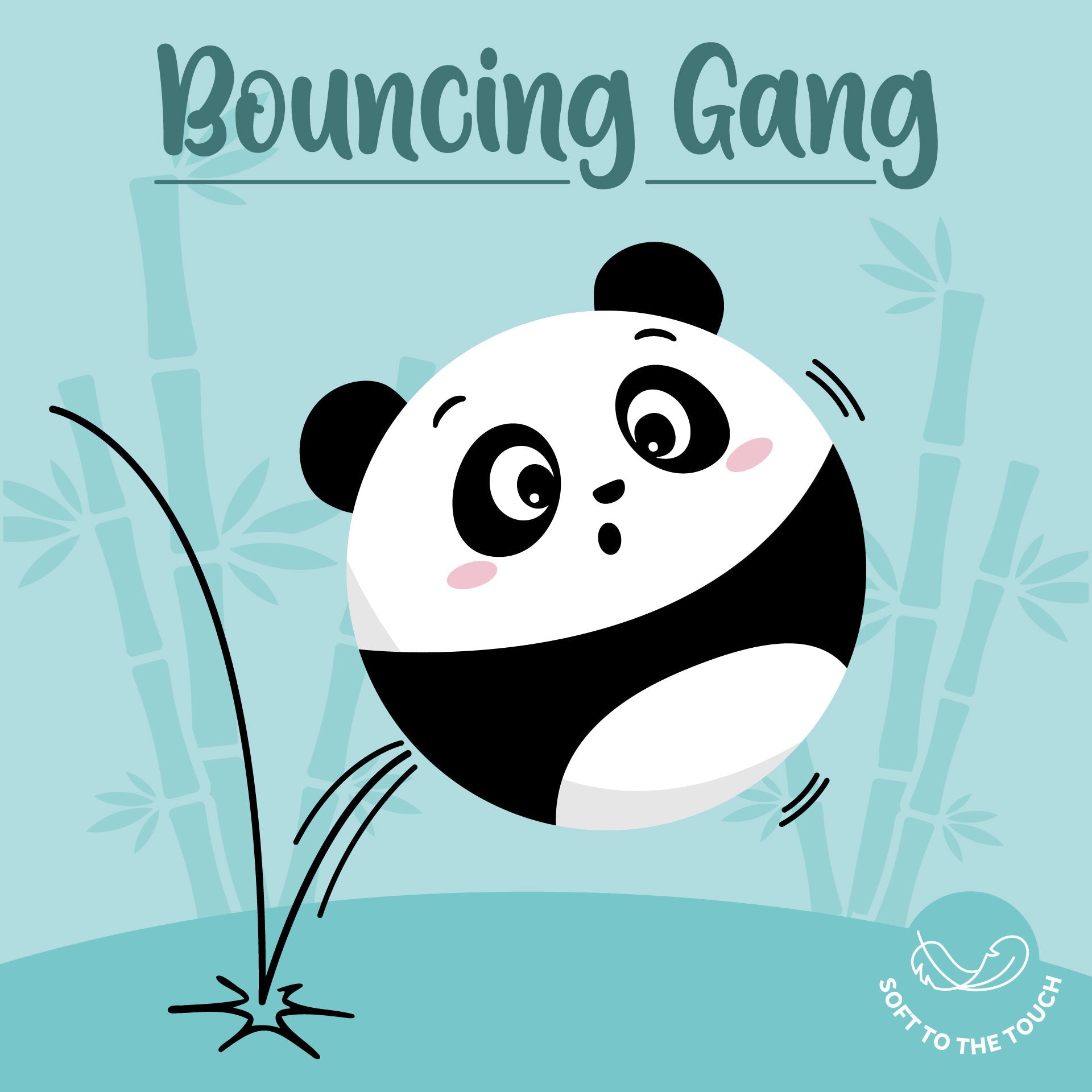 Bola Saltitante Panda – Bouncing Gang - Legami - Papelaria Encantada