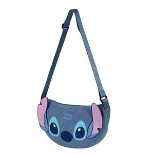 Bolsa oval azul Lilo e Stitch Roy - Papelaria Encantada