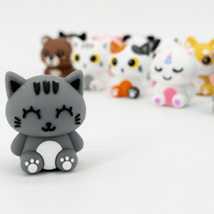 Borracha 3D itotal Gato Cinzento - Papelaria Encantada