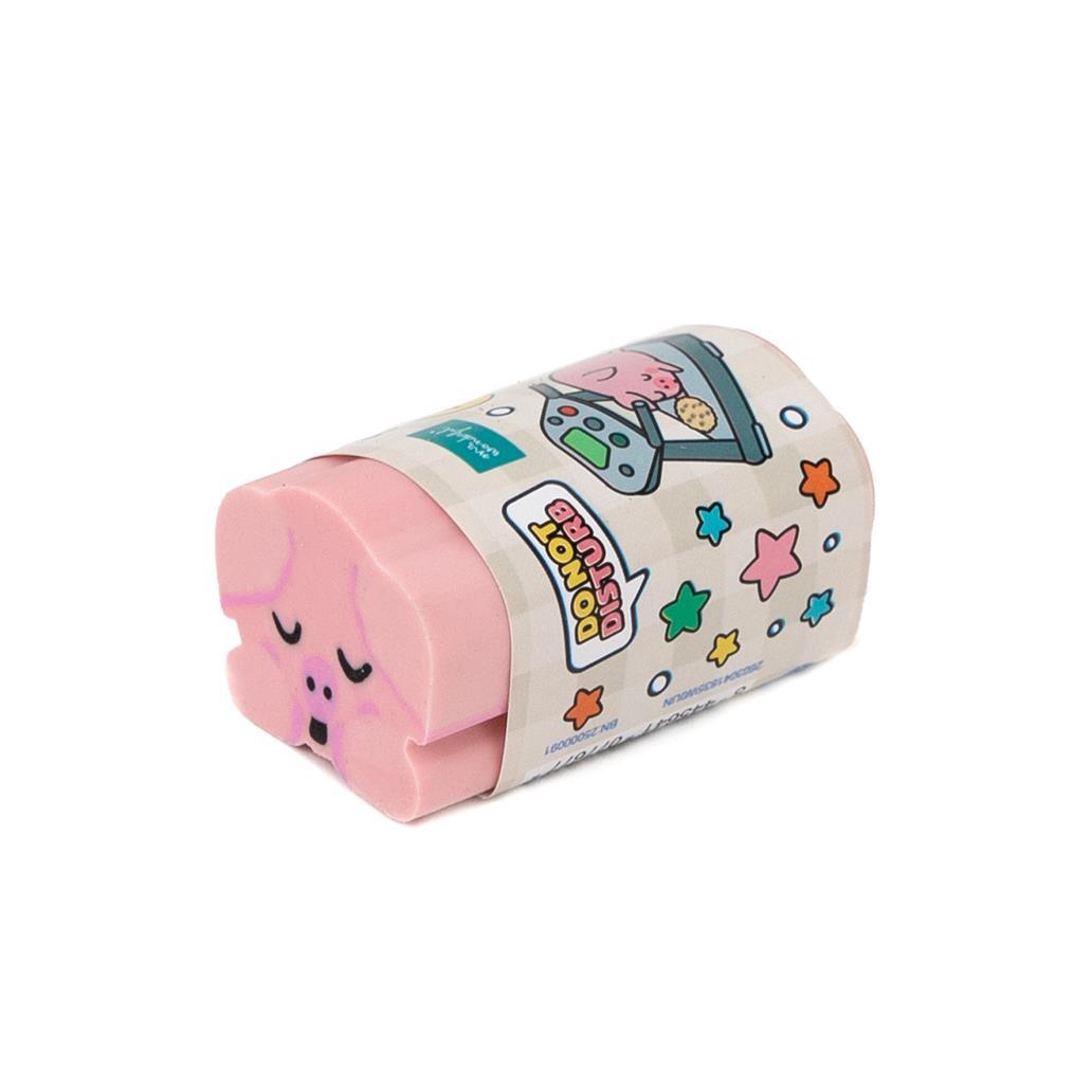 Borracha Porco Lazy Mr. Wonderful - Papelaria Encantada