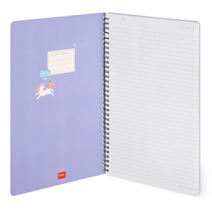 Caderno A4 com linhas Unicórnio Legami - Papelaria Encantada
