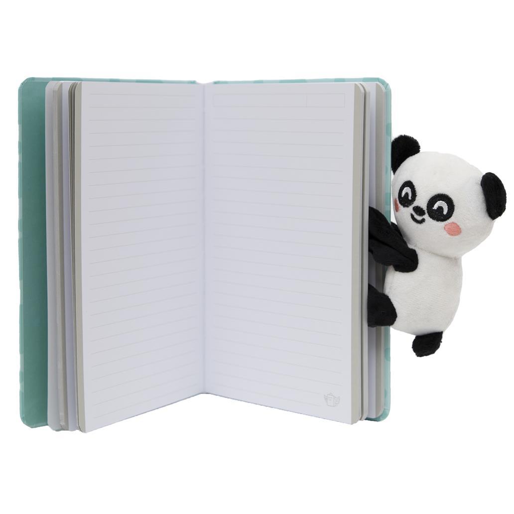 Caderno A5 com peluche panda - Be your best self Mr Wonderful - Papelaria Encantada