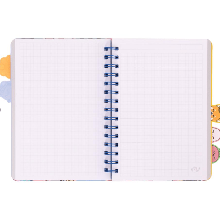 Caderno A5 com Separadores - Wonder Comic Mr wonderful - Papelaria Encantada