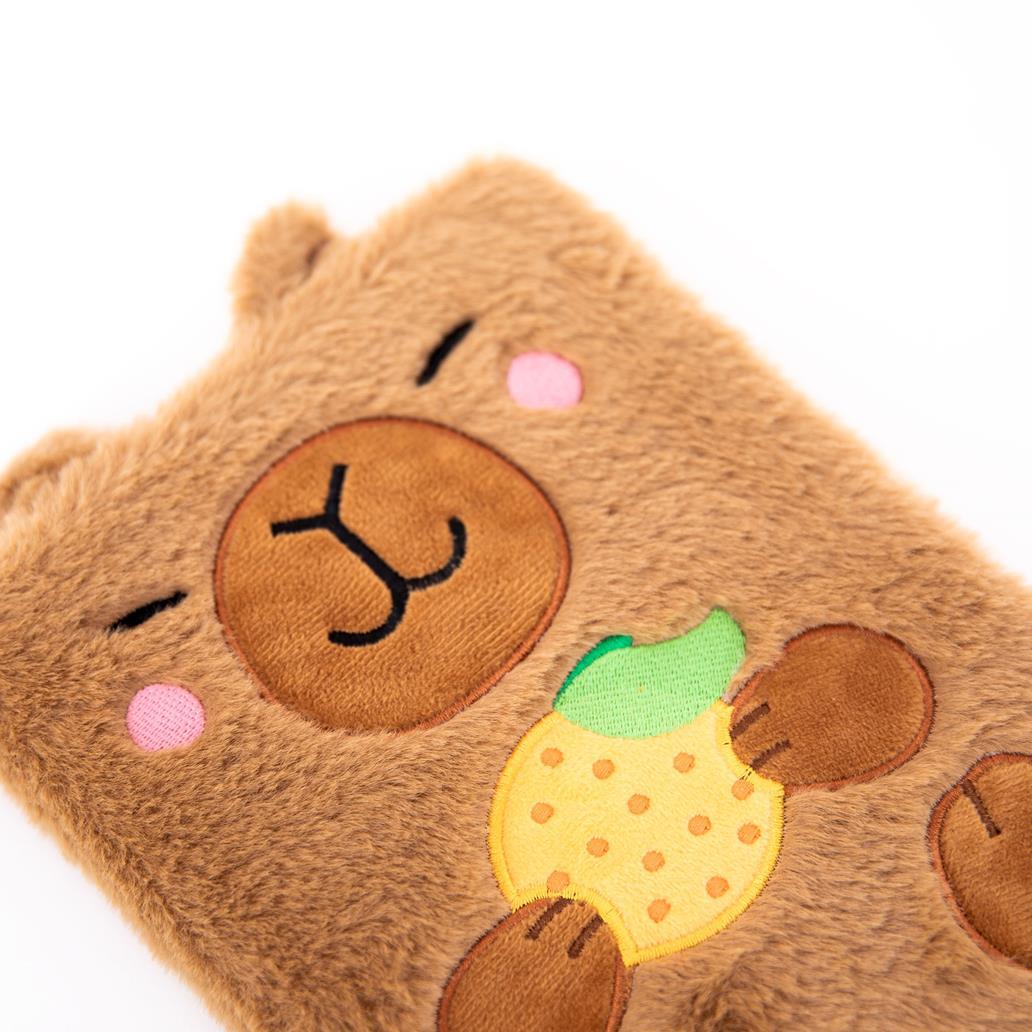 Caderno A5 peluche - Capivara - Mr Wonderful - Papelaria Encantada