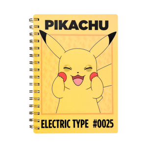Caderno A5 Pikachu pautado com efeito lenticular - Papelaria Encantada
