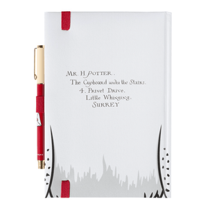 Caderno A5 premium com caneta Harry Potter hedwig - Papelaria Encantada