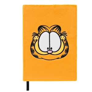 Caderno A5 Premium Garfield pelúcia - Papelaria Encantada