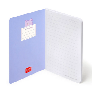 Caderno A6 com linhas Ursinho Legami - Papelaria Encantada