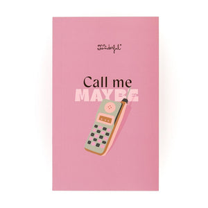 Caderno - Call me maybe - Mr. Wonderful - Papelaria Encantada