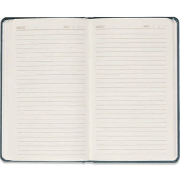 Caderno Celestial Lua Teal em Tecido – DesignWorks Ink - Papelaria Encantada
