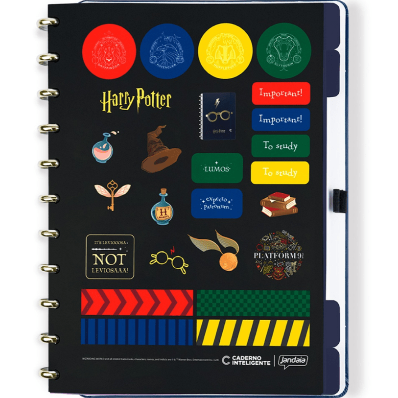 Caderno Grande blue by Harry Potter - Papelaria Encantada