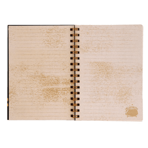 Caderno Harry Potter Gold C/ elástico A5 - Papelaria Encantada