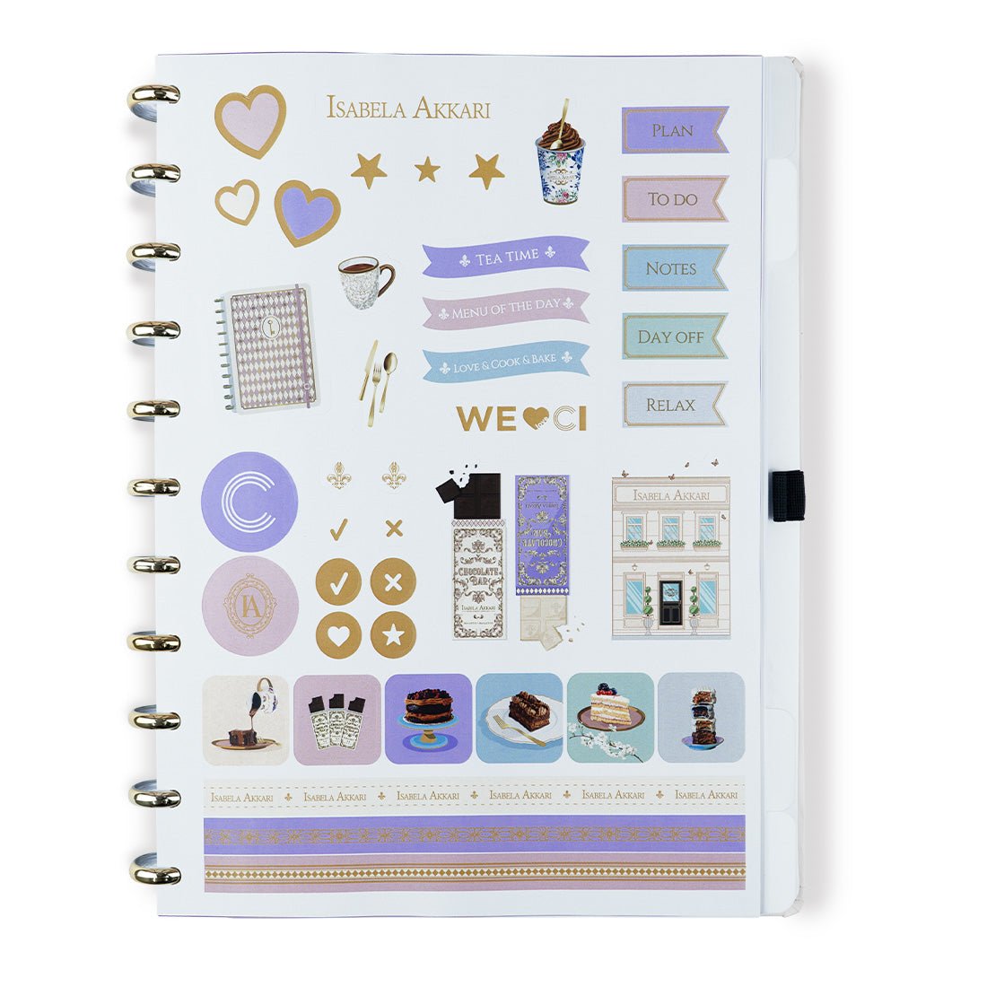 Caderno Inteligente by Isabela Akkari - Rose Key - Papelaria Encantada