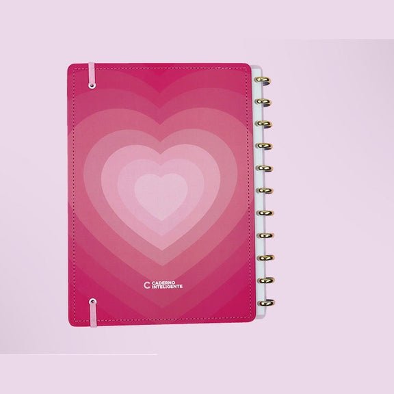 Caderno Inteligente Golden Love Grande - Papelaria Encantada