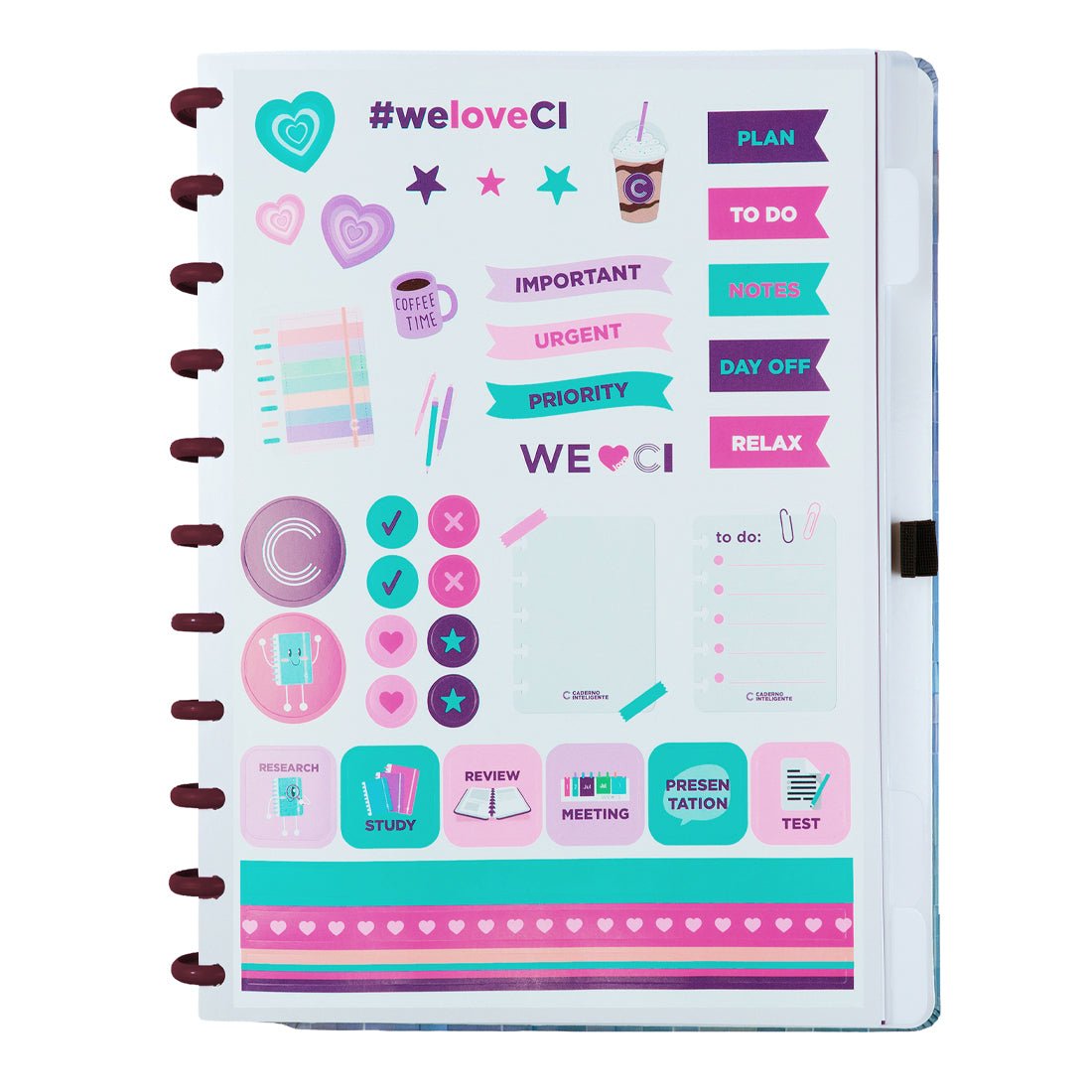 Caderno Inteligente Grande Denim by Hiro - Papelaria Encantada