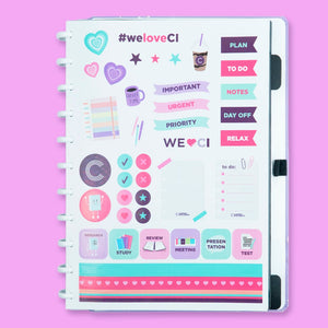 Caderno Inteligente Grande Purple Galaxy ed. especial Gocase - Papelaria Encantada
