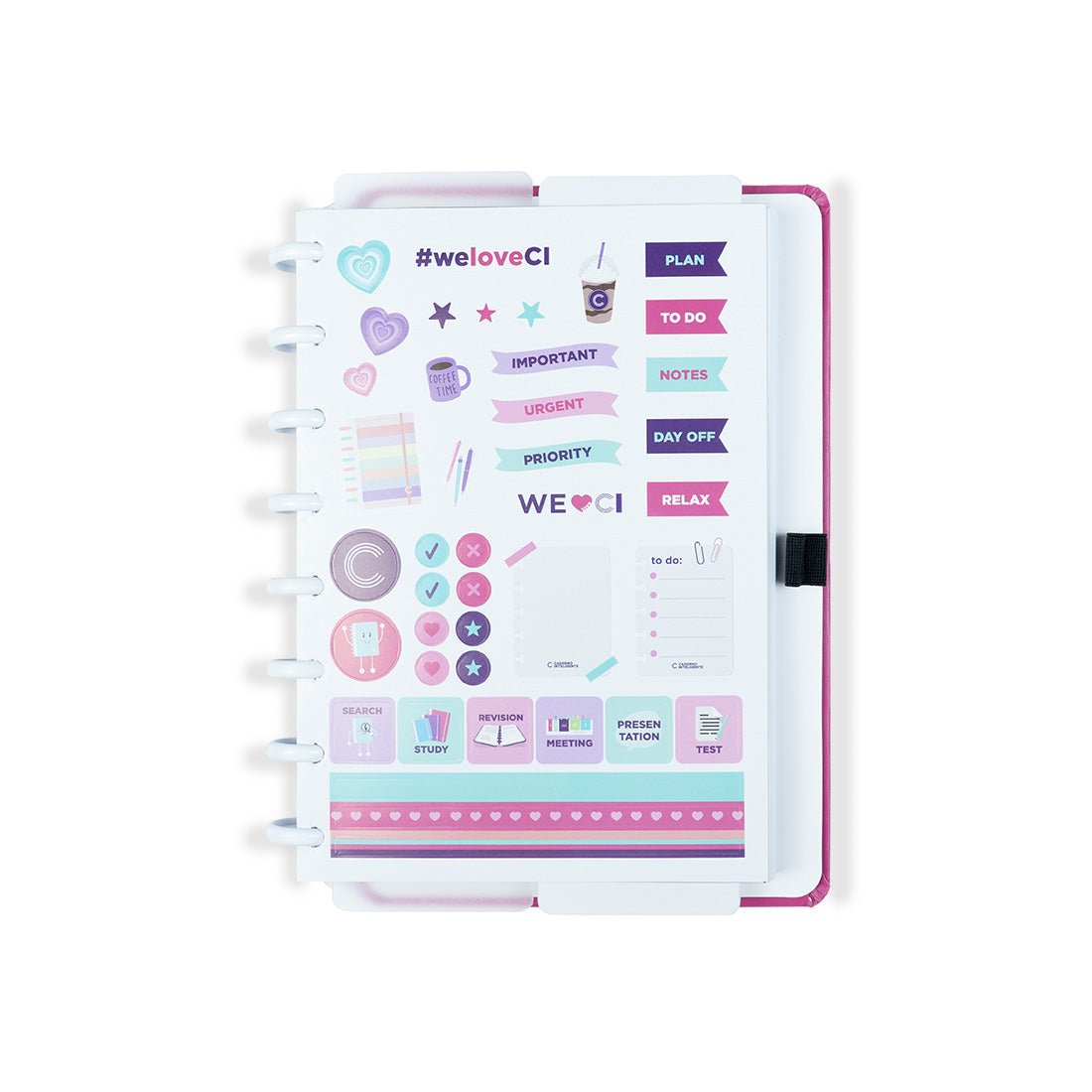 Caderno Inteligente Premier Pink A5 - Papelaria Encantada