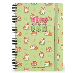 Caderno Legami A5 Espiral linhas - Corgi - Papelaria Encantada