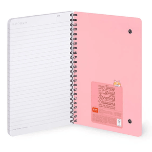 Caderno Legami A5 Espiral linhas - Corgi - Papelaria Encantada