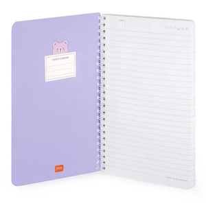 Caderno Legami A5 Espiral linhas - Teddy Bear - Papelaria Encantada