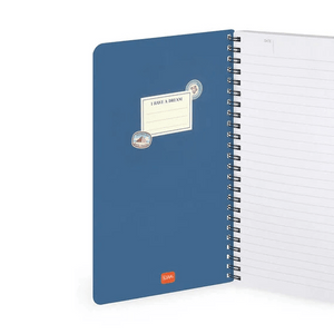 Caderno Legami A5 Espiral linhas - Travel Stickers - Papelaria Encantada