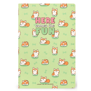 Caderno legami A5 Pautado - Corgi - Papelaria Encantada