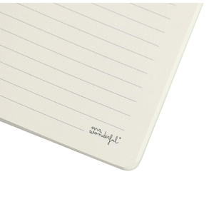 Caderno Mr.wonderful Pautado A5 Riscas Verde e Azul - Papelaria Encantada