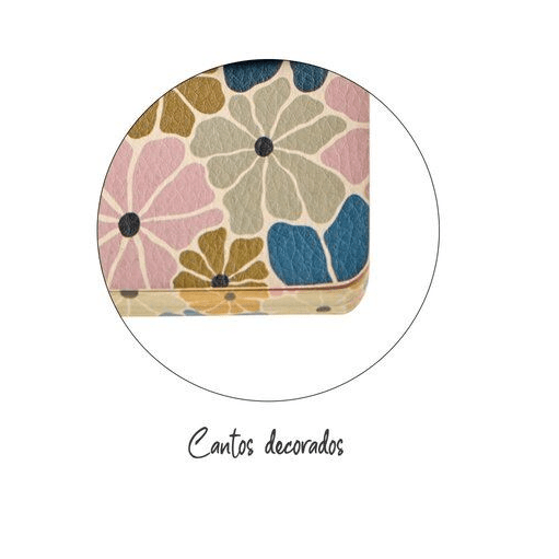 Caderno Pontilhado Miquelrius A5 Flores Boho Essence - Papelaria Encantada
