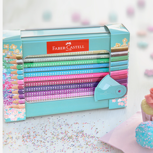 Caixa de 20 lápis de cor sparkle Faber - Castell - Papelaria Encantada