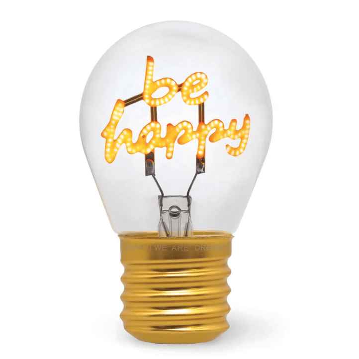 Candeeiro de mesa em forma de lâmpada Be happy Legami - Papelaria Encantada