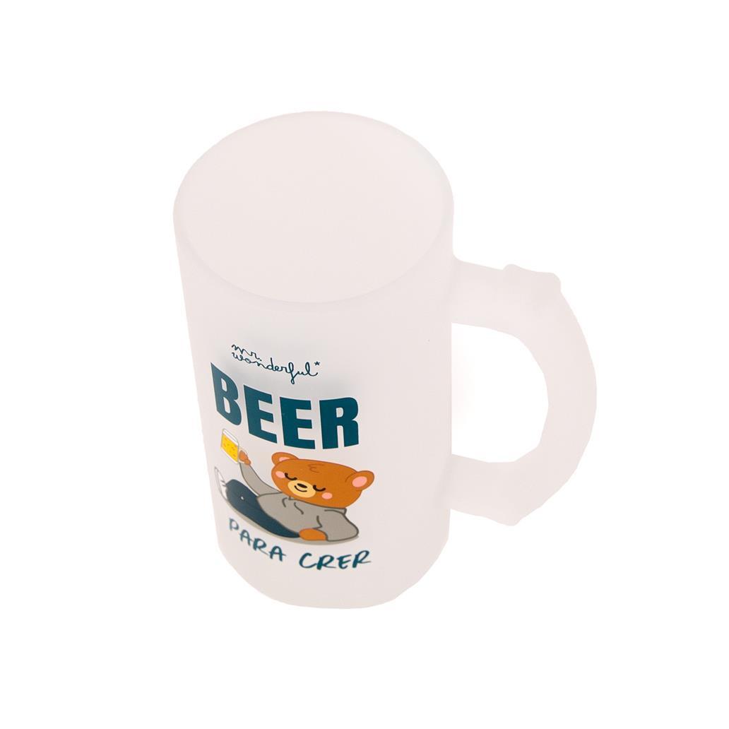 Caneca de Cerveja - Beer para Creer - Mr. Wonderful - Papelaria Encantada