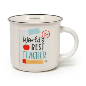 Caneca Legami - World best teacher - Papelaria Encantada