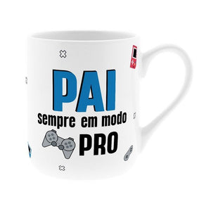 Caneca + Meias - Pai sempre em modo Pro - Papelaria Encantada