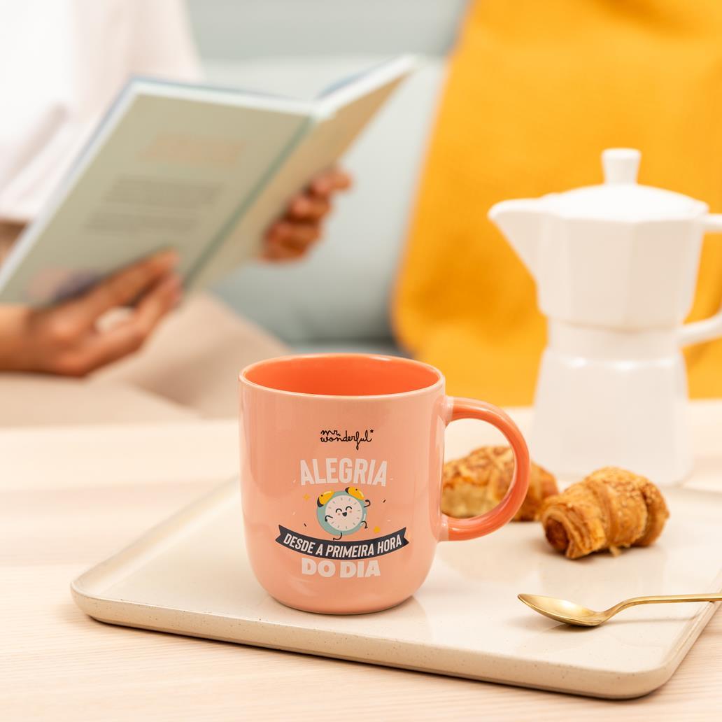 Caneca Mr. Wonderful - Alegria desde a primeira hora do dia - Papelaria Encantada