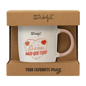 Caneca Mr. Wonderful - És o meu mais-que-tudo - Papelaria Encantada