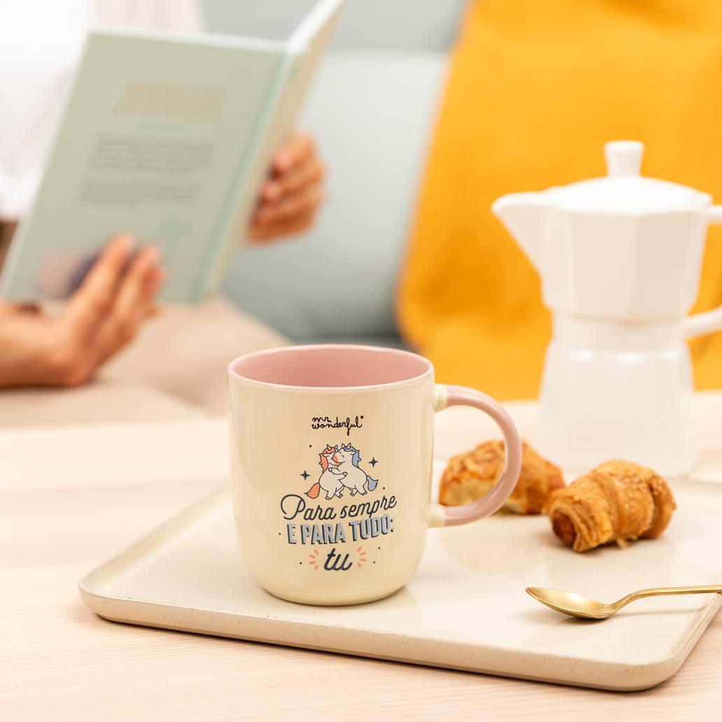 Caneca Mr. Wonderful - Para sempre e para tudo: tu - Papelaria Encantada