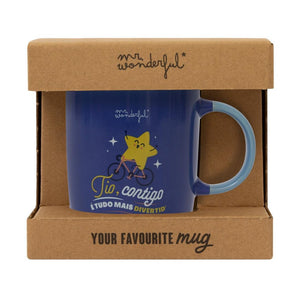 Caneca Mr. Wonderful - Tio, contigo é tudo mais divertido - Papelaria Encantada
