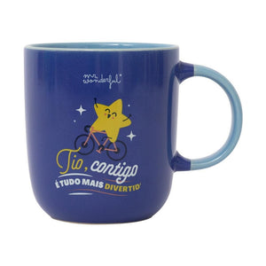 Caneca Mr. Wonderful - Tio, contigo é tudo mais divertido - Papelaria Encantada