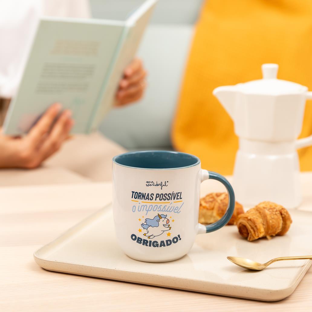 Caneca Mr. Wonderful - Tornas possível o impossível - Papelaria Encantada