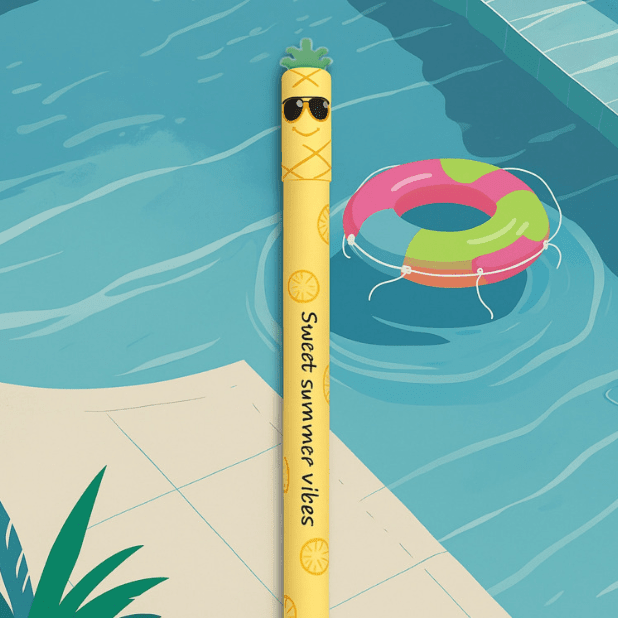 Caneta apagável Ananás Edição summer Eberhard Faber - Papelaria Encantada