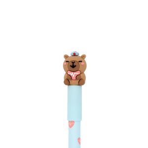 Caneta apagável Bo-Bo - Capivara Coração - Mr. Wonderful - Papelaria Encantada