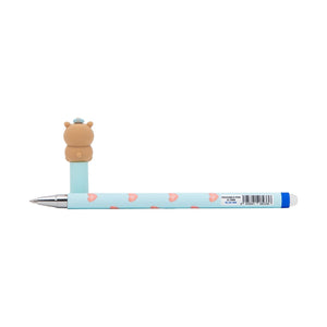 Caneta apagável Bo-Bo - Capivara coração - Mr. Wonderful - Papelaria Encantada