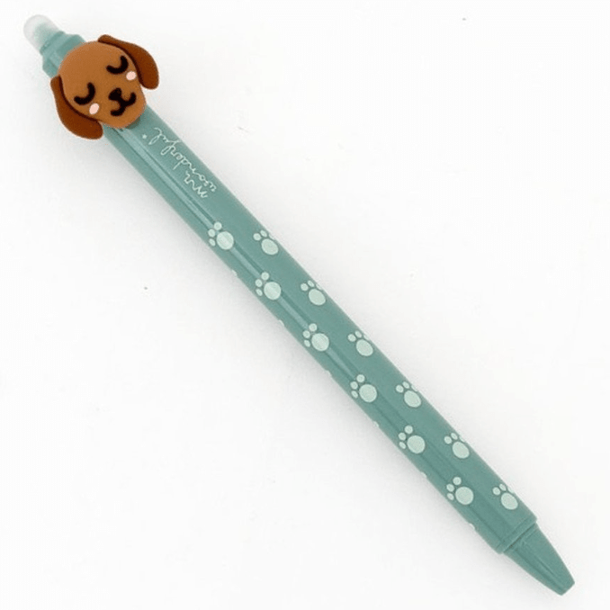 Caneta apagável e retrátil Cão Salsicha - Mr Wonderful - Papelaria Encantada